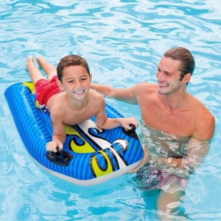 Bodyboard Gonflable Enfant - INTEX - 112x62 Cm - 2 Modeles Assortis -