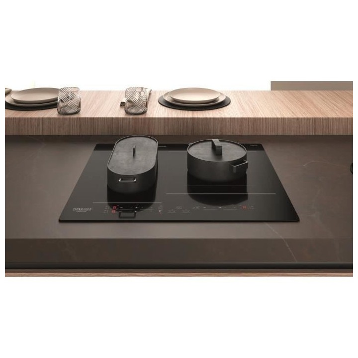 Table de cuisson induction - HOTPOINT - 3 zones - HB2760BNE - L 59 x P
