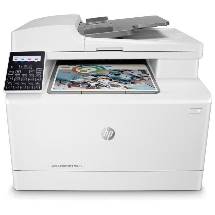 Imprimante multifonction HP Color LaserJet Pro M183fw laser couleur Co