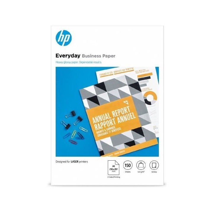 Papier professionnel HP Everyday, brillant, 120 g/m2, A4, 150 feuilles