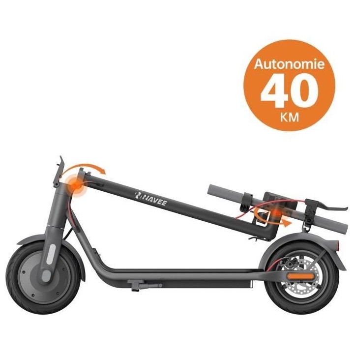 Trottinette électrique - NAVEE - V40 PRO - 10 - 500 W - Noir