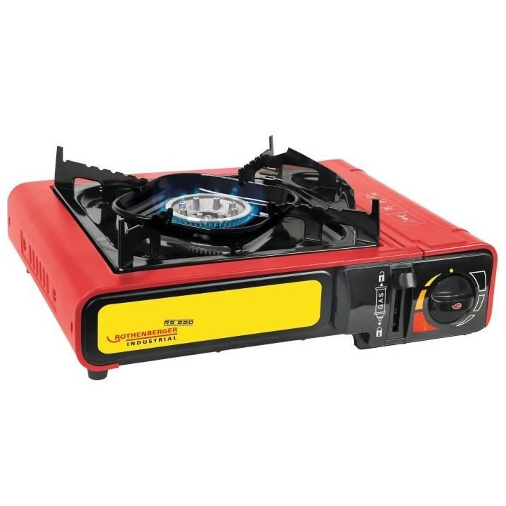 Réchaud a gaz - ROTHENBERGER - GOURMET RS 220 - 2000 W - Rouge et noi