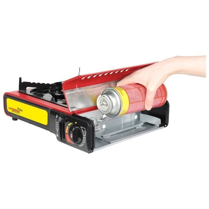 Réchaud a gaz - ROTHENBERGER - GOURMET RS 220 - 2000 W - Rouge et noi