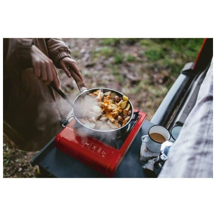 Réchaud a gaz - ROTHENBERGER - GOURMET RS 220 - 2000 W - Rouge et noi