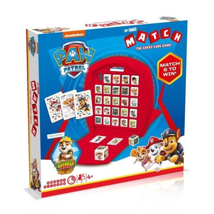 Match La Pat'Patrouille Dino Rescue - Jeu de société - WINNING MOVES