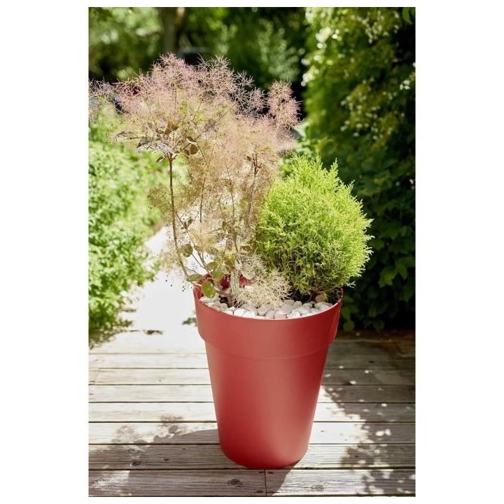 EDA Vase Toscane mi-haut - Ø 44 x 53 cm - 50 L - Rouge rubis