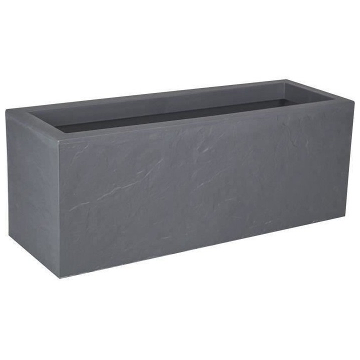 Jardiniere Volcania'Up 57 L - EDA - Décor Imitation Pierre - Gris gal