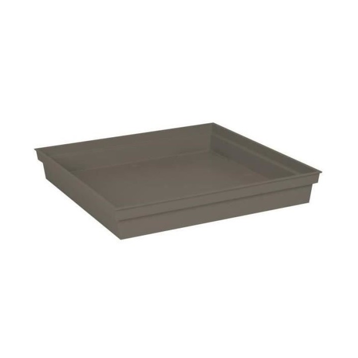 EDA Soucoupe carrée Toscane - 40 cm - Taupe