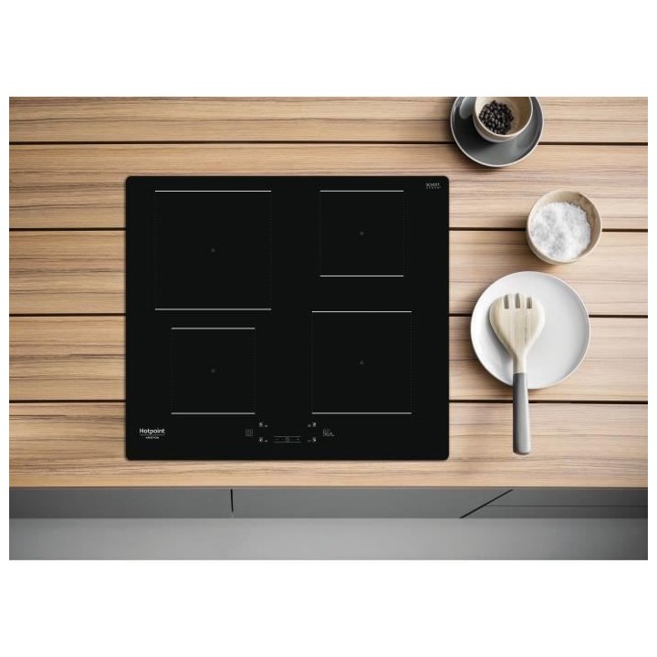 Table de cuisson induction - HOTPOINT - 4 foyers - L60 cm - HQ5660SNE