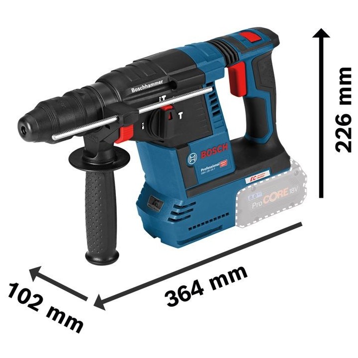 Perforateur SDS Plus 18V GBH 18V-26 F 2,6J (sans batterie ni chargeur)