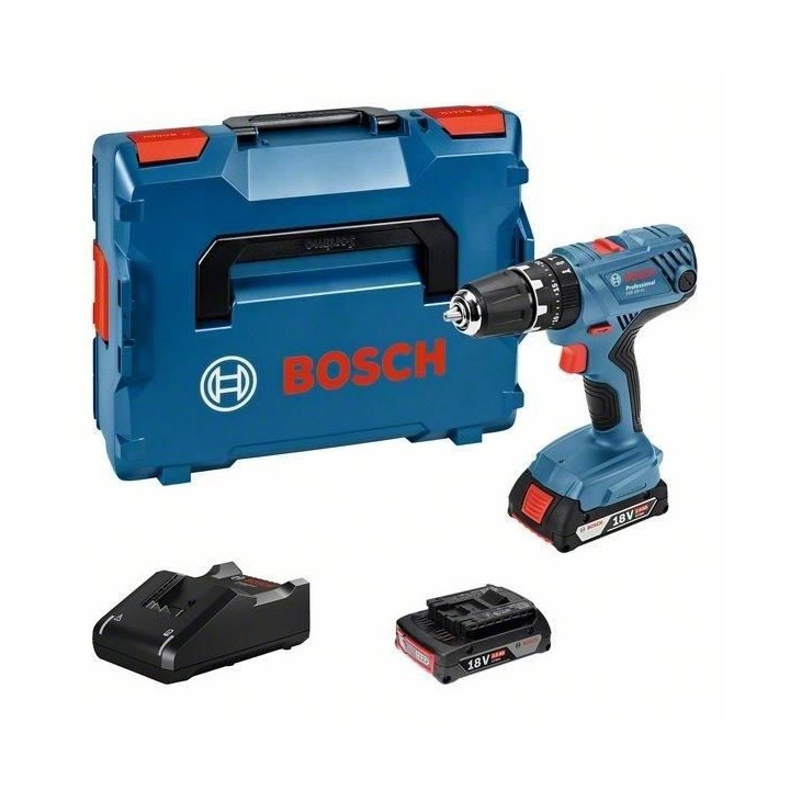 Perceuse-visseuse a percussion Bosch Professional GSB 18V-21 + 2 batte