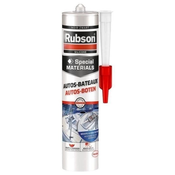 Mastic noir spécial auto-bateaux - 280ml - RUBSON