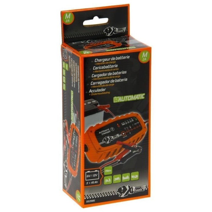 XL Perform Tools - Chargeur batterie automatique - Taille M - 6V/12V -