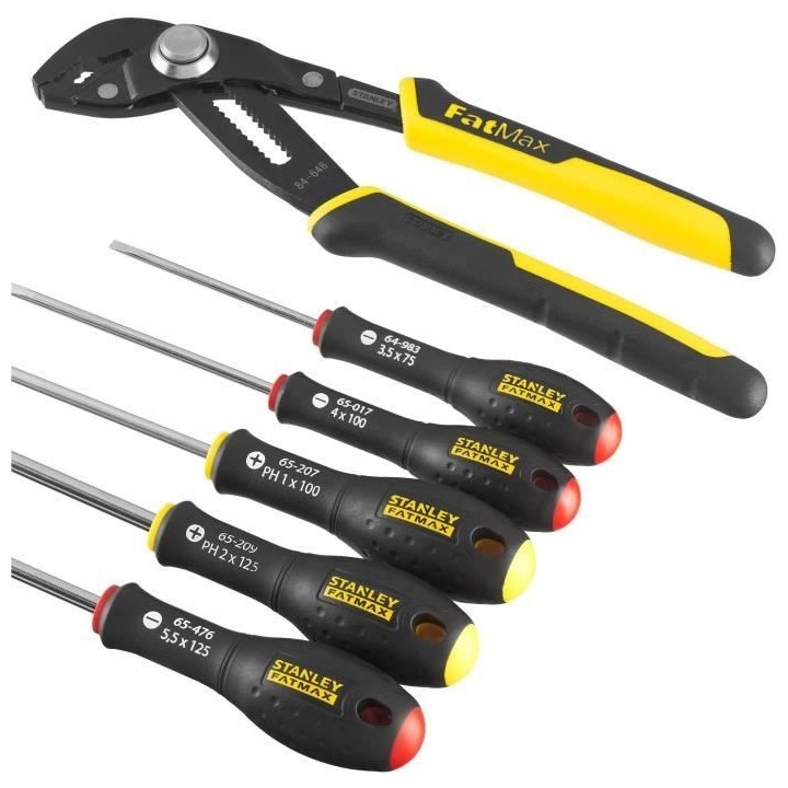 Jeu de 6 Outils - - STANLEY FATMAX - FMHT0-62639 - Pince Multiprise a