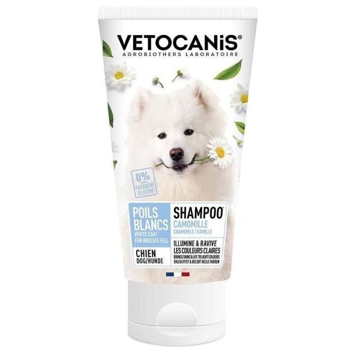 Shampoing - VETOCANIS - BIO000488 - Chien poils clairs - 300 ml