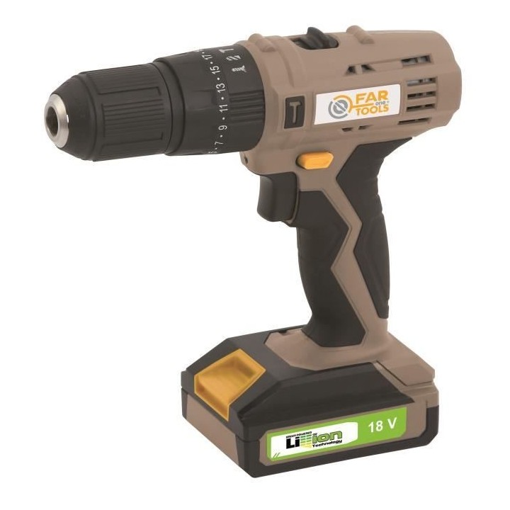 FARTOOLS Perceuse visseuse / a percussion sans fil avec batterie 18 V