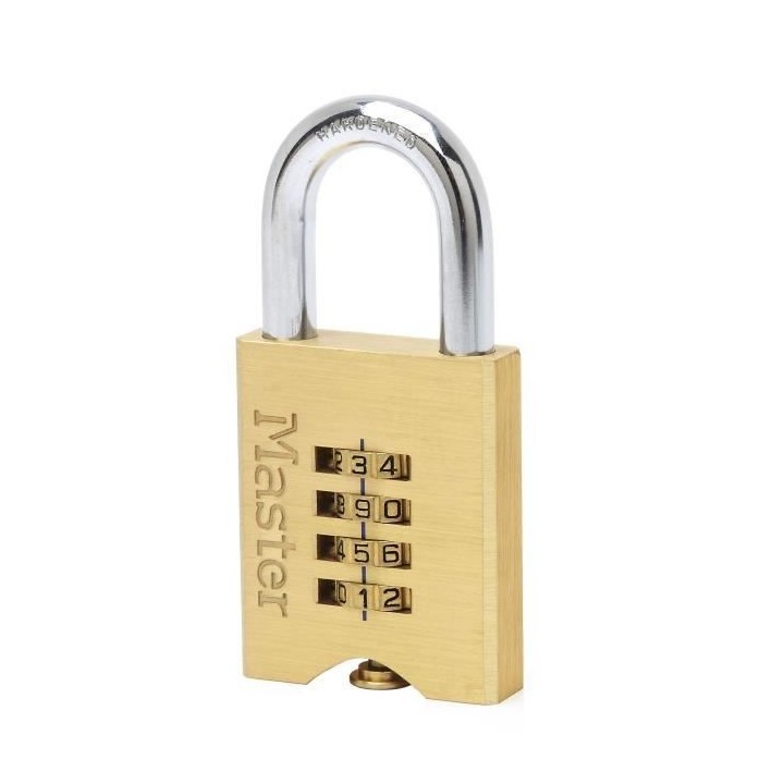 Master Lock Cadenas a combinaison Laiton massif 50 mm 651EURD