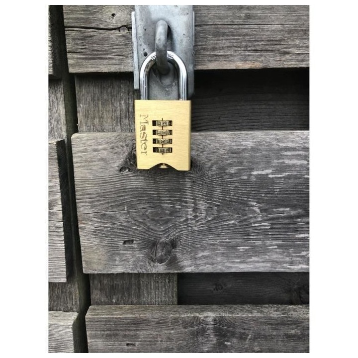 Master Lock Cadenas a combinaison Laiton massif 50 mm 651EURD