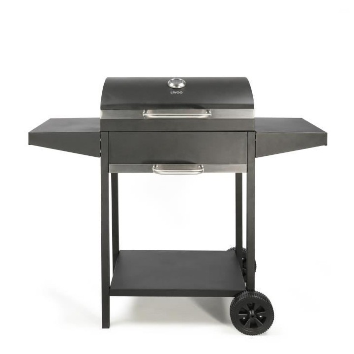 Barbecue a charbon avec desserte - LIVOO - DOC250 - Thermometre intég