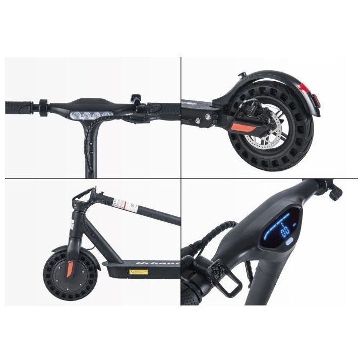 Urbanglide 100xs Trottinette électrique 36v 350w 7.5ah Noir