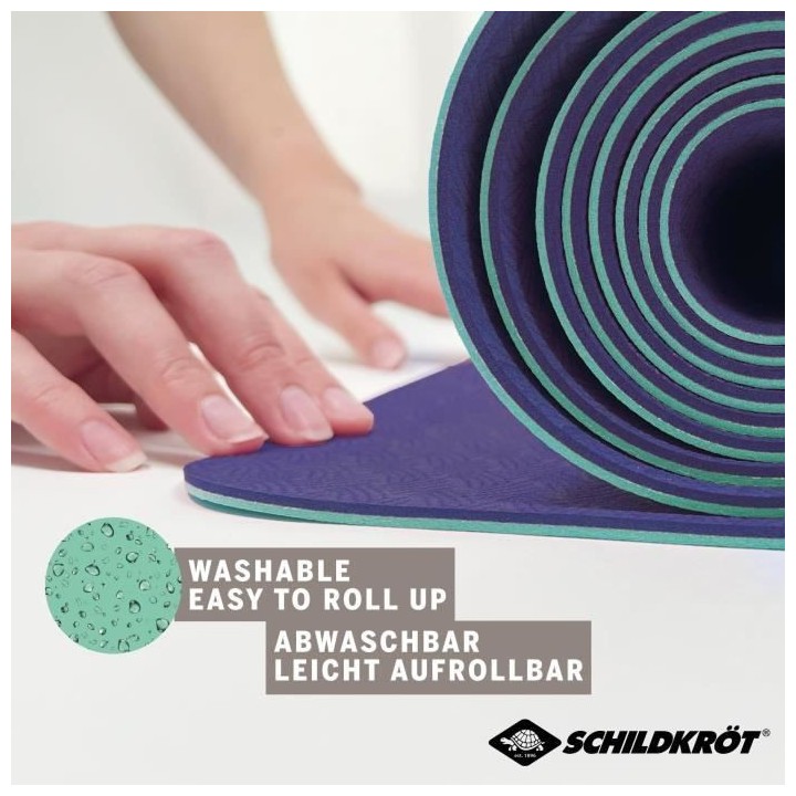 Tapis de yoga - FITNESS - SCHILDKRÖT - 180 x 61 cm - 4 mm - Sac inclu