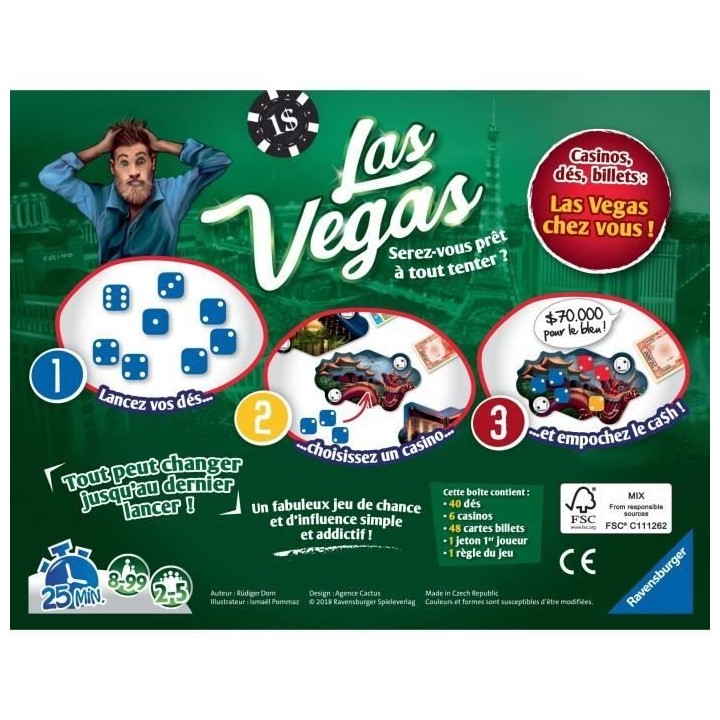 Las Vegas Jeu d'ambiance Ravensburger