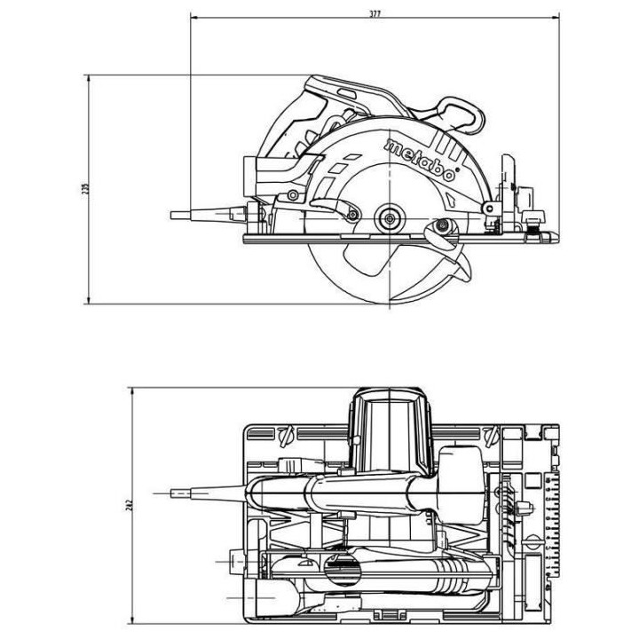 Scie circulaire portative Coffret - METABO - KS 55 FS