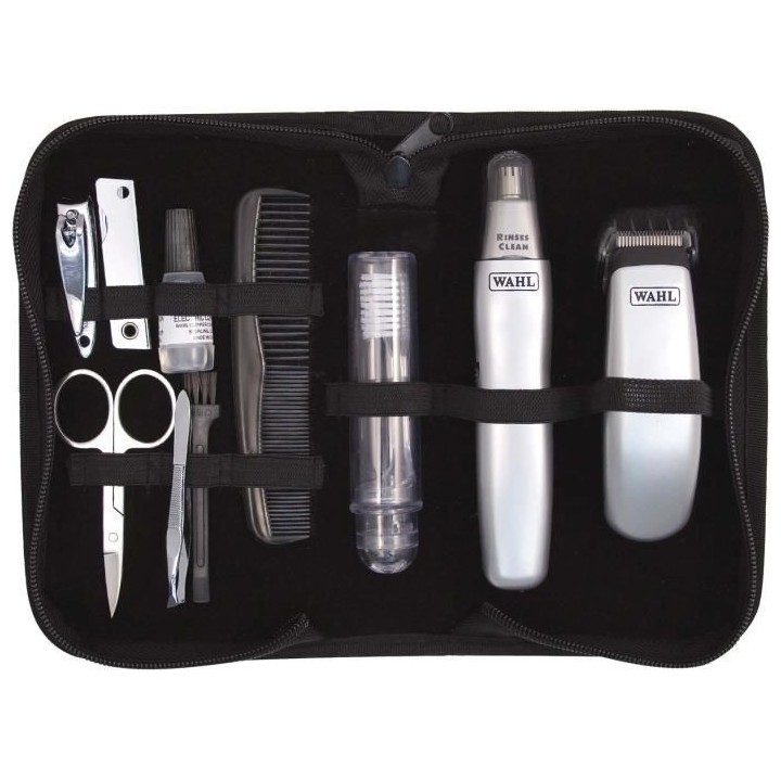 Kit de voyage barbe - WAHL - TRAVEL KIT - Tondeuse a pile - Coupe poil