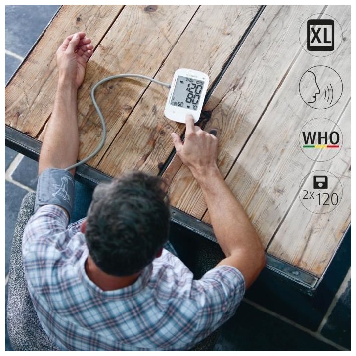 Tensiometre parlant - MEDISANA - BU 535 - 6 langues - Grand écran - C