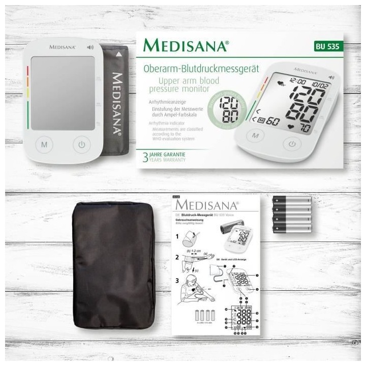 Tensiometre parlant - MEDISANA - BU 535 - 6 langues - Grand écran - C