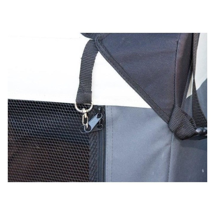 Box de transport - KERBL - Journey- 70 x 52 x 52 cm - Gris / Beige