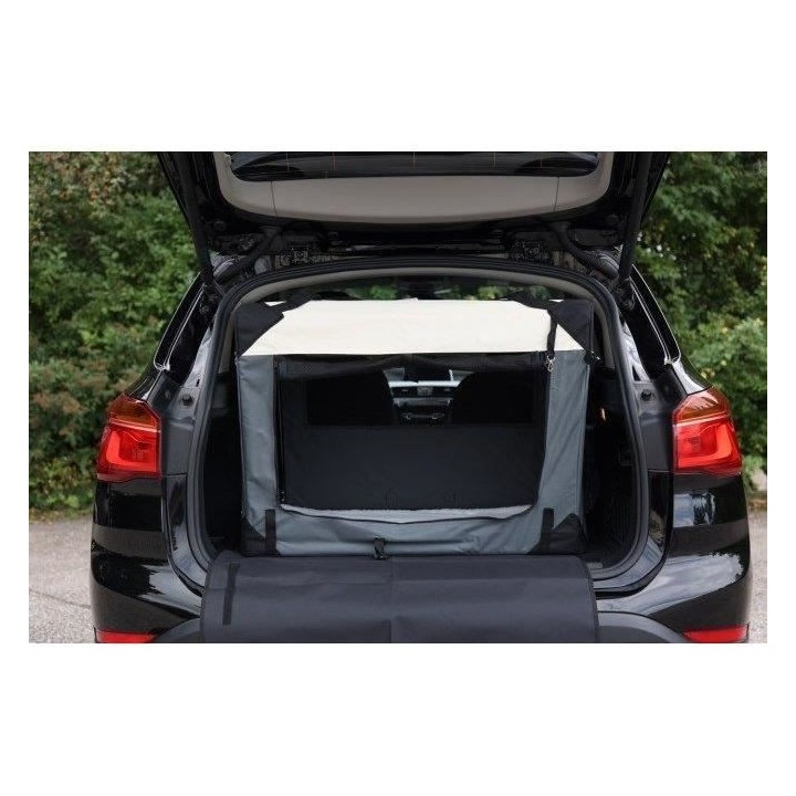 Box de transport - KERBL - Journey- 70 x 52 x 52 cm - Gris / Beige