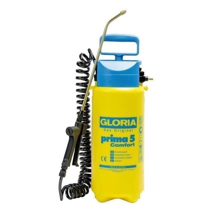 Pulvérisateur a pression GLORIA Prima 5 Comfort - 5L, lance et buse l