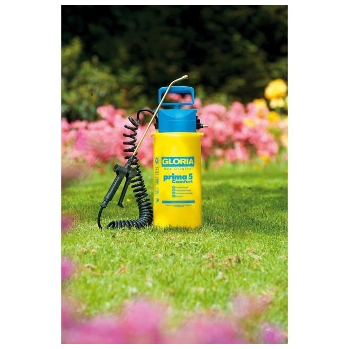 Pulvérisateur a pression GLORIA Prima 5 Comfort - 5L, lance et buse l