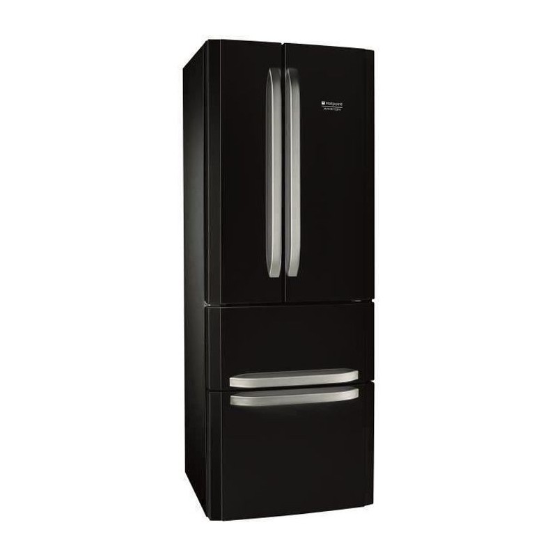 HOTPOINT E4DBC1 - Réfrigérateur multi-portes - 399L (292+107) - Froid ventilé No frost - L 70cm x H 195.5cm - Noir