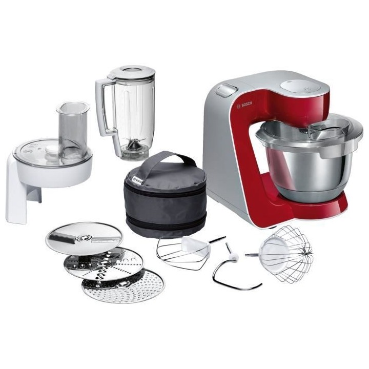 Robot de cuisine - BOSCH Kitchen machine MUM5 - Rouge foncé/silver -