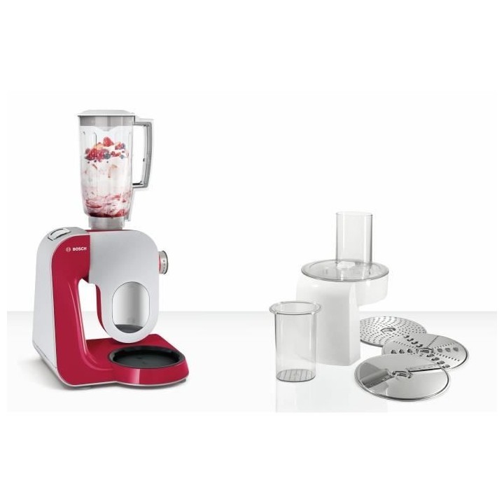 Robot de cuisine - BOSCH Kitchen machine MUM5 - Rouge foncé/silver -