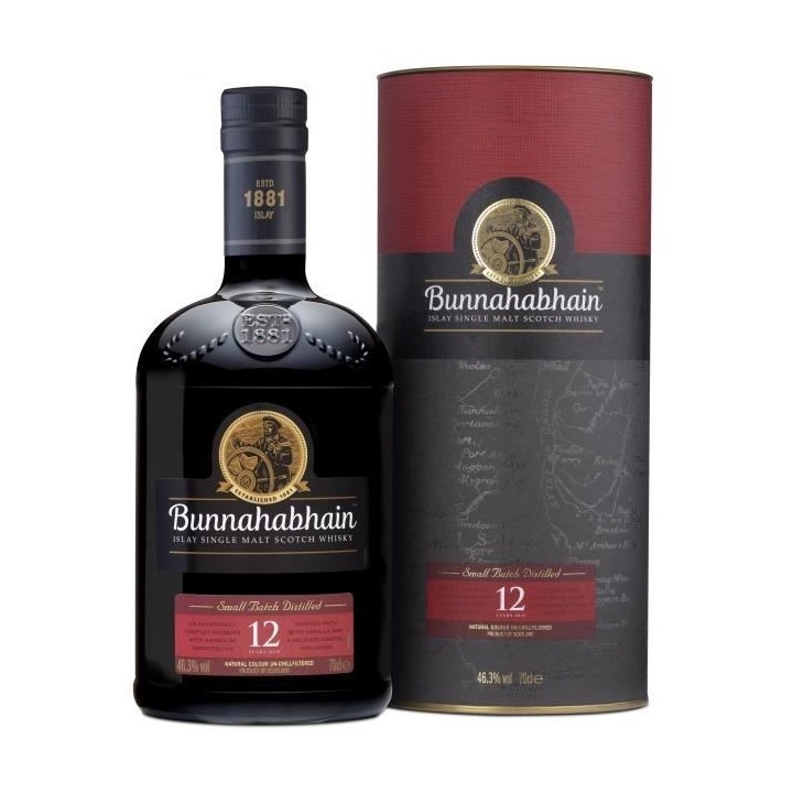Bunnahabhain - 12 Ans - Islay Single Malt Scotch Whisky - 46.3% Vol. -