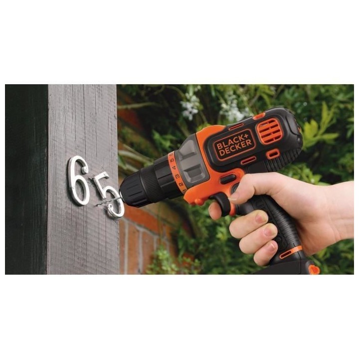 Perceuse-Visseuse Multievo sans-fil 18V BLACK+DECKER (Livrée avec 1 B