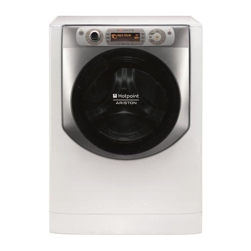 Lave-linge hublot HOTPOINT AQ94D497SDEU/BN Aqualtis - 9 kg - Induction - 1400 trs/min - Blanc