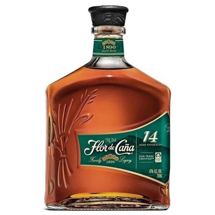 Flor de Caña - 14 ans - Rhum Vieux - Nicaragua - 43,0% Vol - 70cl
