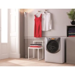 Lave-linge hublot HOTPOINT AQ94D497SDEU/BN Aqualtis - 9 kg - Induction - 1400 trs/min - Blanc