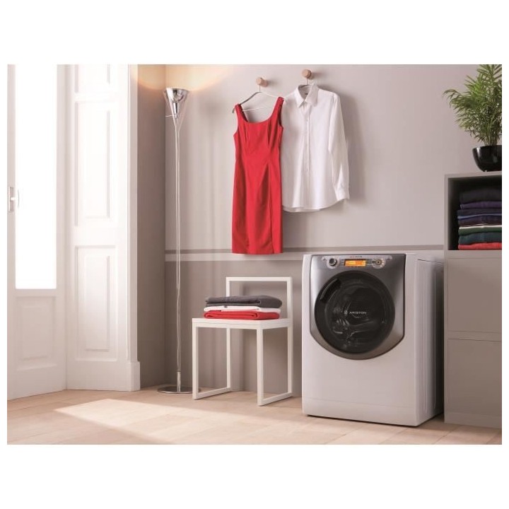 Lave-linge hublot HOTPOINT AQ94D497SDEU/BN Aqualtis - 9 kg - Induction