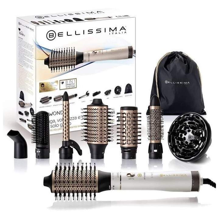 Brosse Soufflante Ionique - Bellissima - Air Wonder - Brosse Chauffant