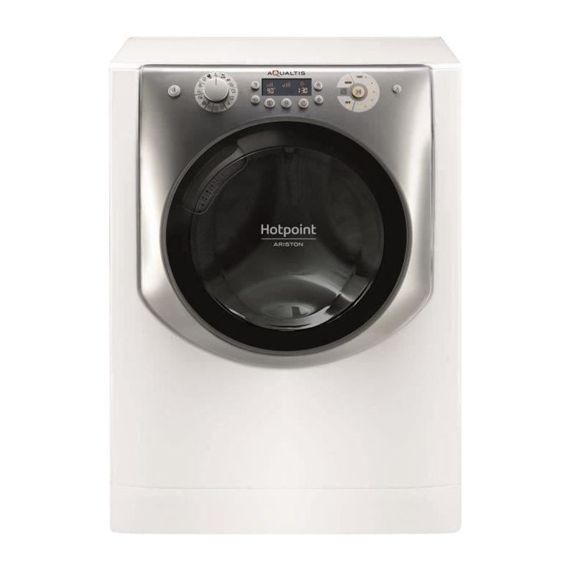 Lave-linge séchant HOTPOINT AQD972F697EUN Aqualtis - 9 / 7 kg - Induction - 1600 trs/min - Blanc