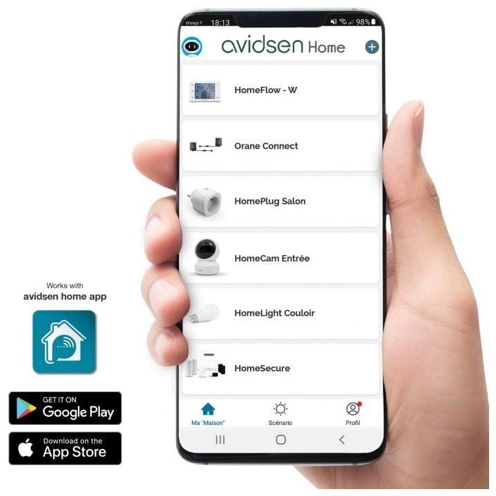 Motorisation connectée a bras articulés pour portail a battants - AV