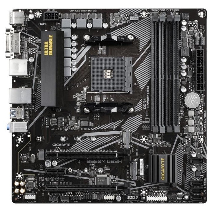 Carte mere Gigabyte B550M DS3H