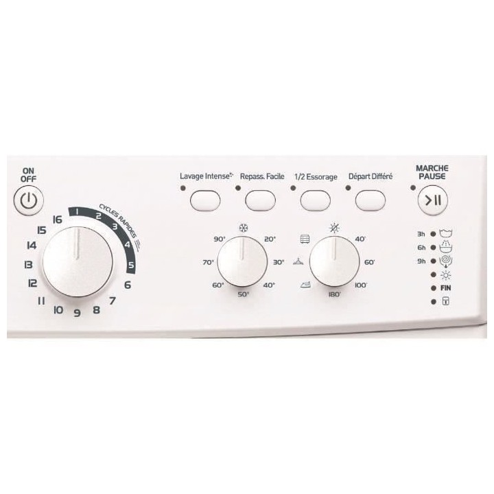 Lave-linge séchant INDESIT EWDC651251WFRN - 6 / 5 kg - Induction - 12