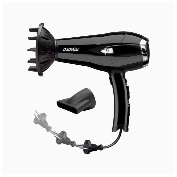 BABYLISS - Seche-cheveux - 2000W - CordKeeper 2000 - noir - D374E