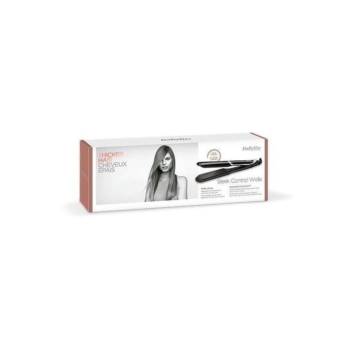 Lisseur Sleek Control Wide Babyliss ST397E - avec plaques tourmaline c